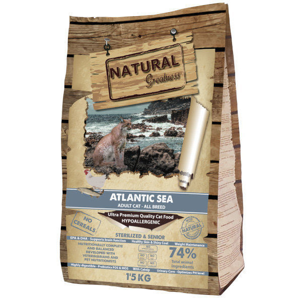 Natural Greatness pienso gato atlantic sea 1,5kg NatuMascota