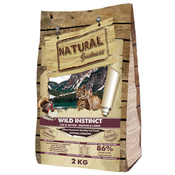 Natural Greatness pienso gato wild instinct Large Breed 2kg NatuMascota