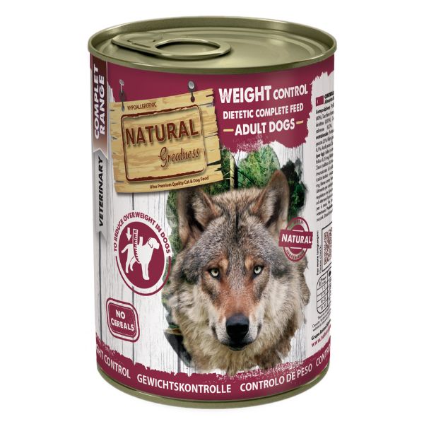 Lata Natural Greatness Weight control 400gr para perros