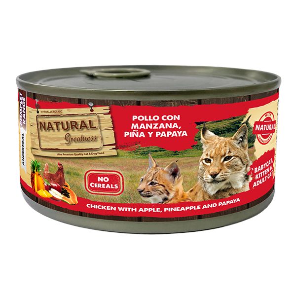 Natural Greatness Complet Pollo 185gr para gato