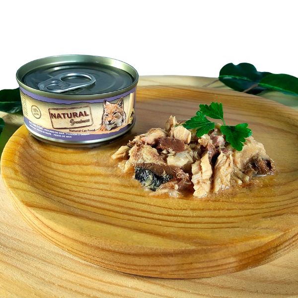 Natural Gretaness Lata Classic pescado de mar 70gr para gato - 2