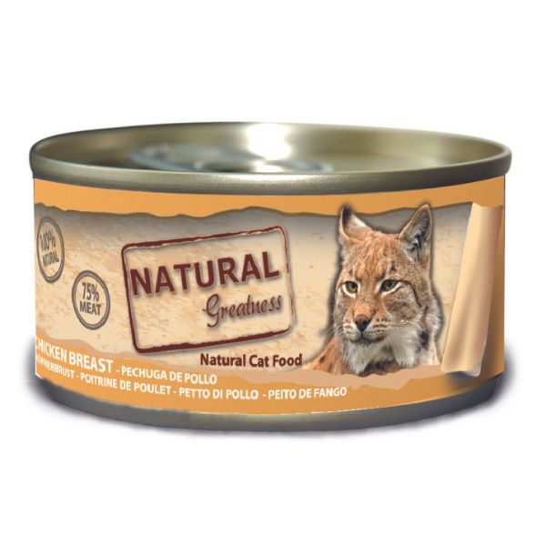 Natural Gretaness Lata Classic pollo 70gr para gato