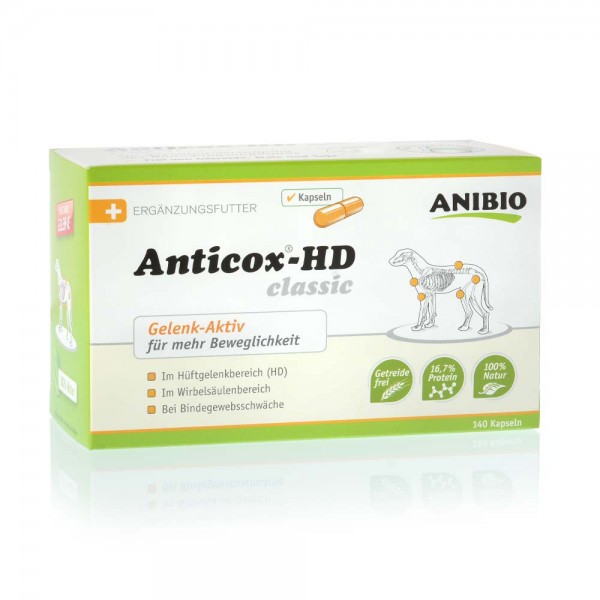 Comprar Anibio Anticox classic cápsulas Condroprotector natural para perros y gatos