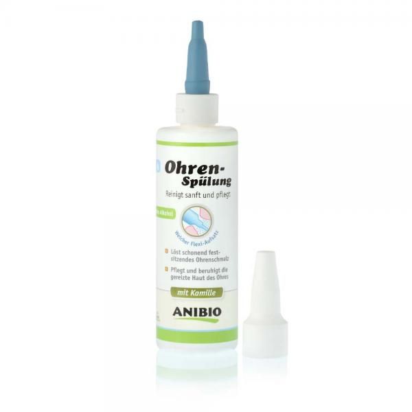 Anibio limpiador ótico natural para oídos perros y gatos