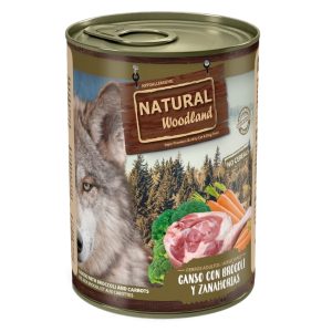 Natural Woodland para perros – 400gr, Ganso con brócoli