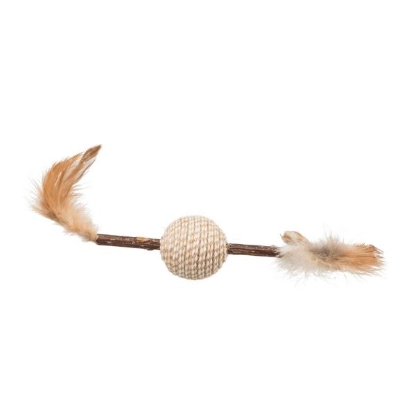 Juguete matatabi con plumas para gatos