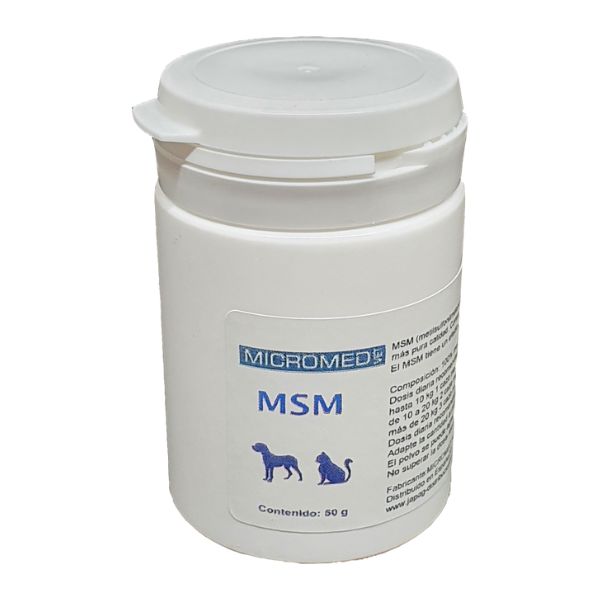 micromed msm puro en polvo para perros y gatos