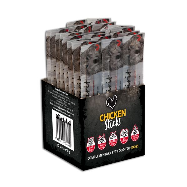 alphaspirit barritas individuales pollo para perros 30 unidades