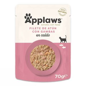 Applaws Pouch para gatos 70gr – Atún con gambas en caldo
