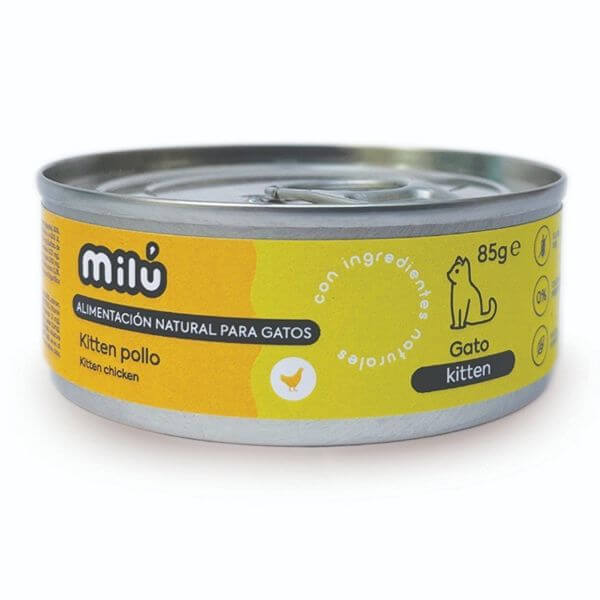 Milú Gato Kitten Latas Con Pollo 85gr