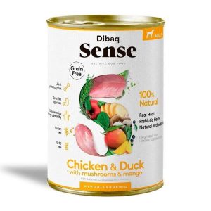 Dibaq Sense Grain Free Húmedo 380gr – Pollo y Pato